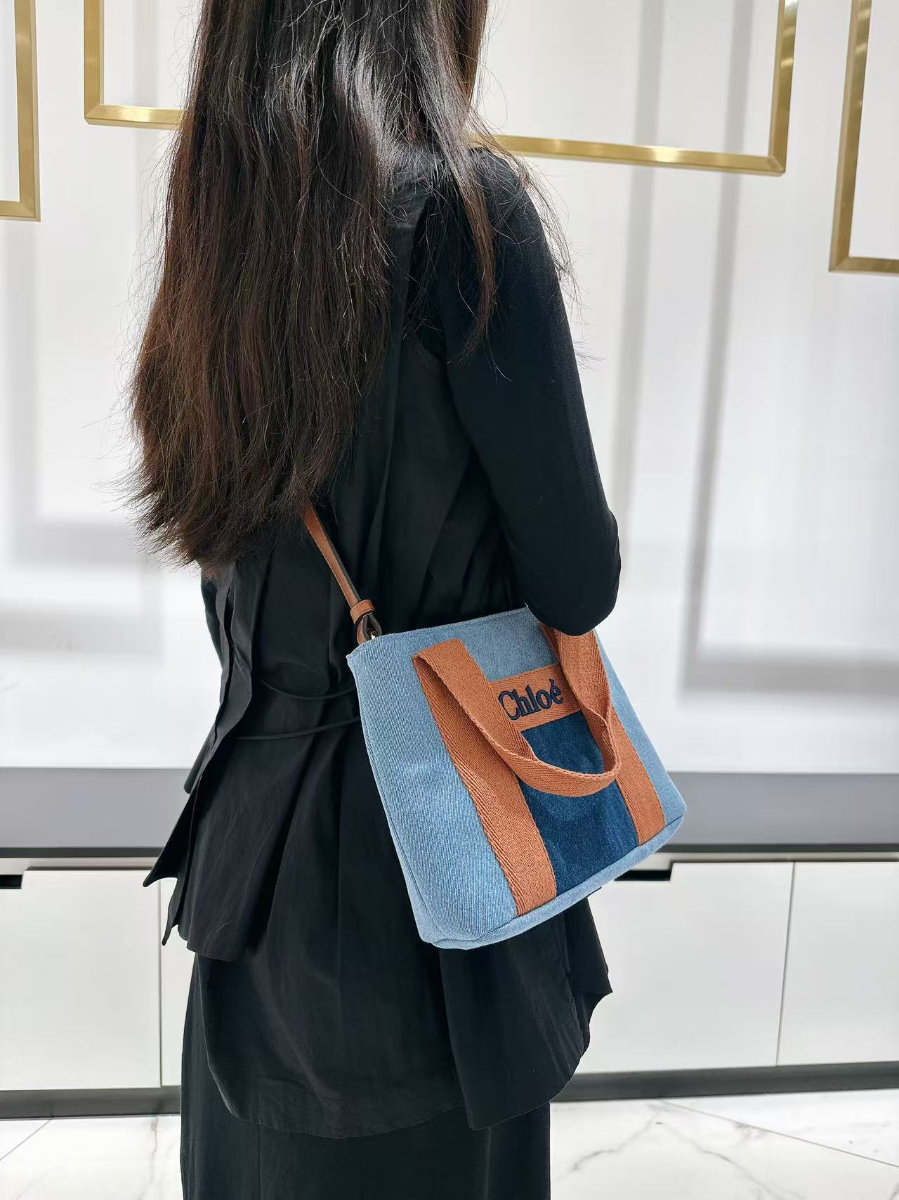 Borsa Chloé kids Jeans a mano con tracolla