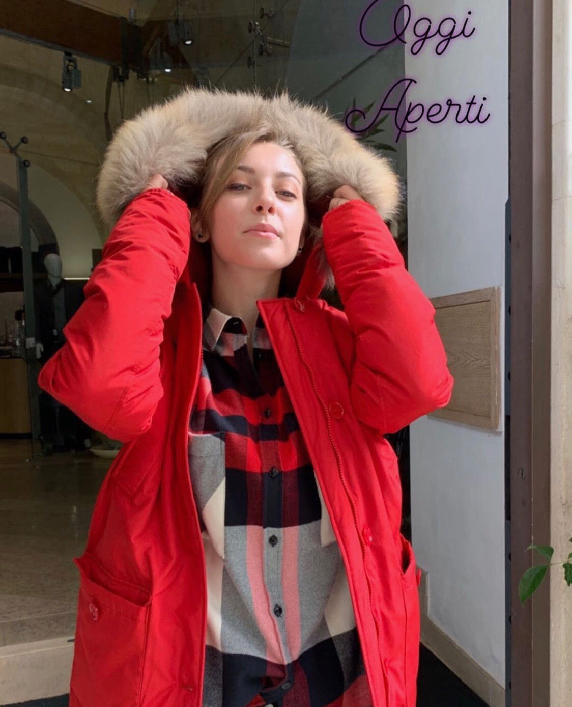 Woolrich Parka Unisex Rosso