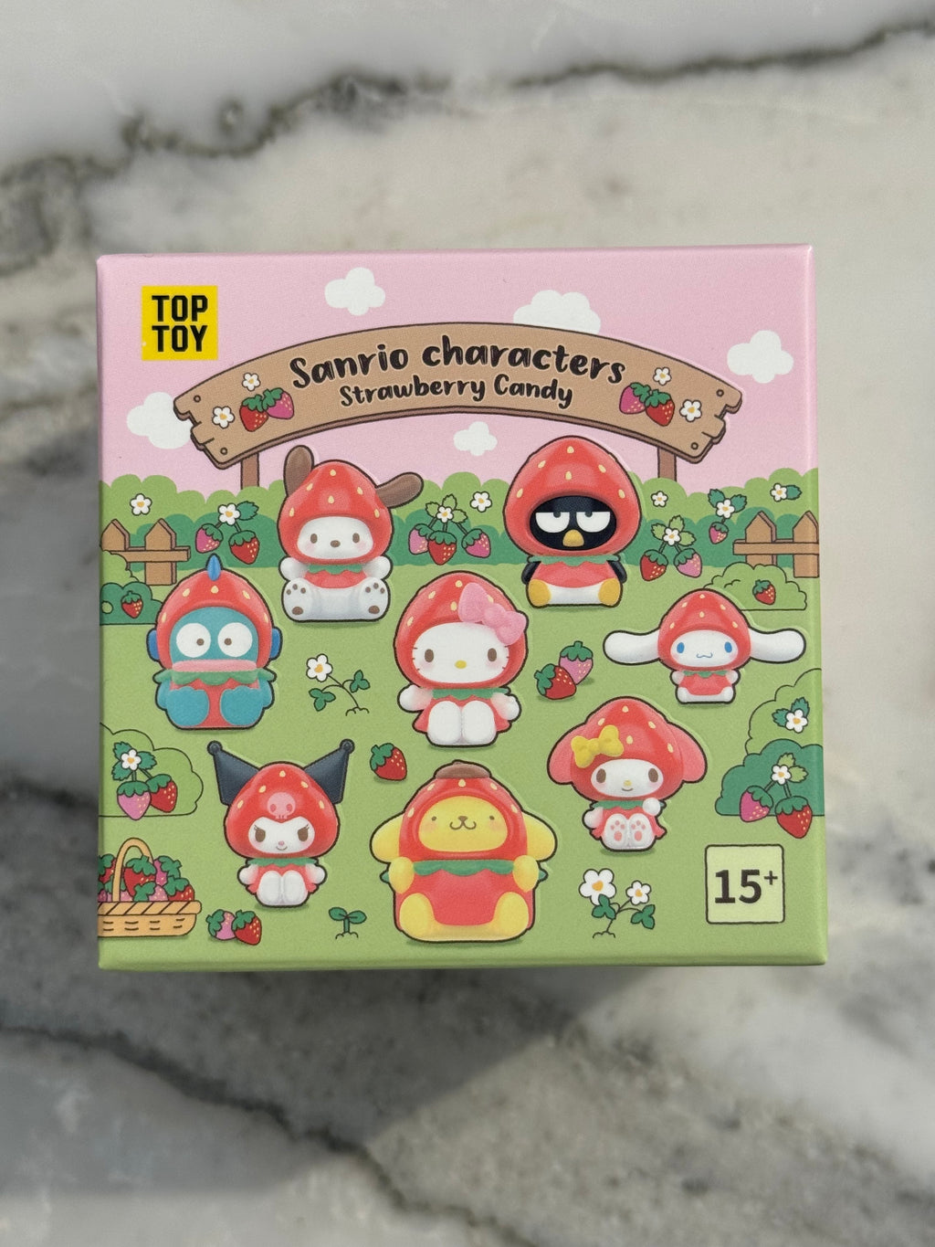 Sanrio Characters Strawberry Candy Keychain