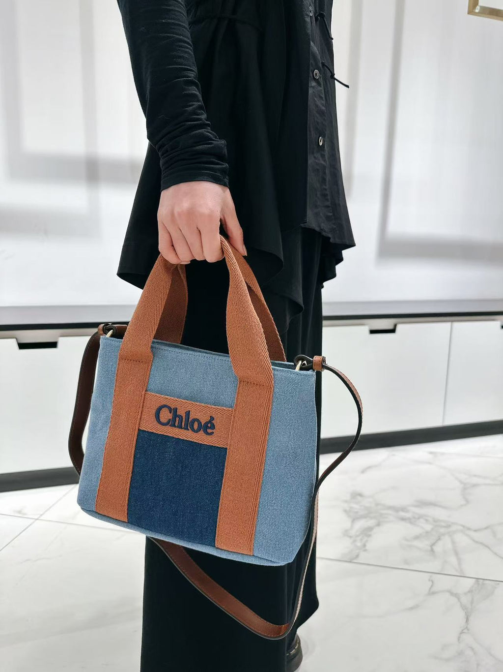 Borsa Chloé kids Jeans a mano con tracolla