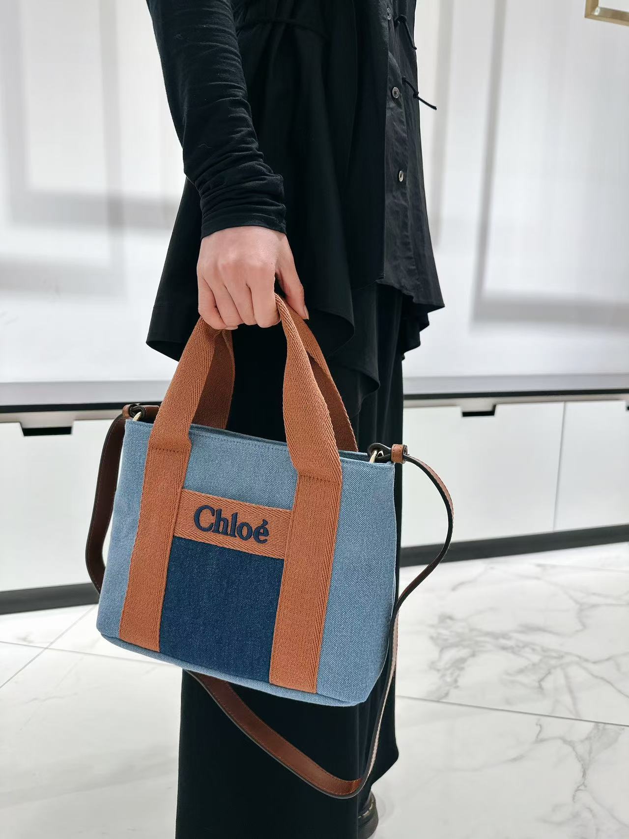Borsa Chloé kids Jeans a mano con tracolla