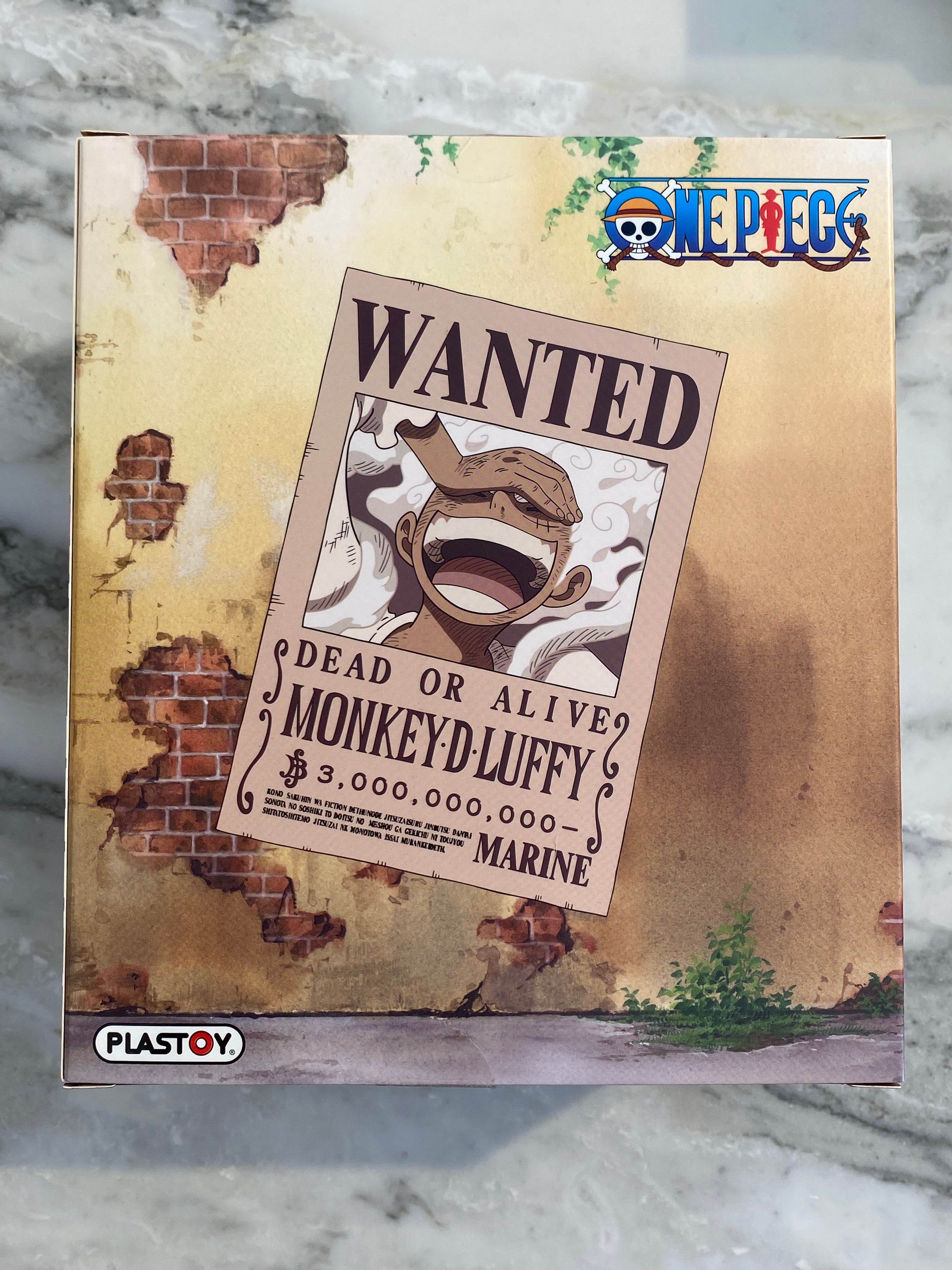 One Piece Poster Wanted Monkey D. Luffy Money Box Salvadanaio PLASTOY