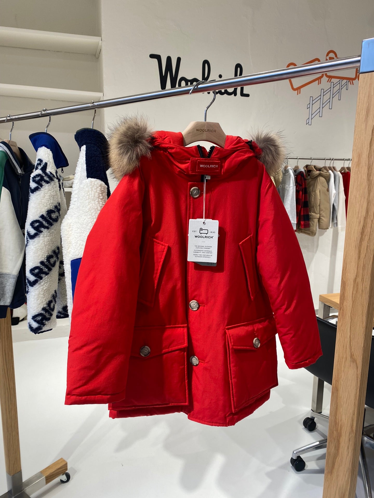 Woolrich Parka Unisex Rosso