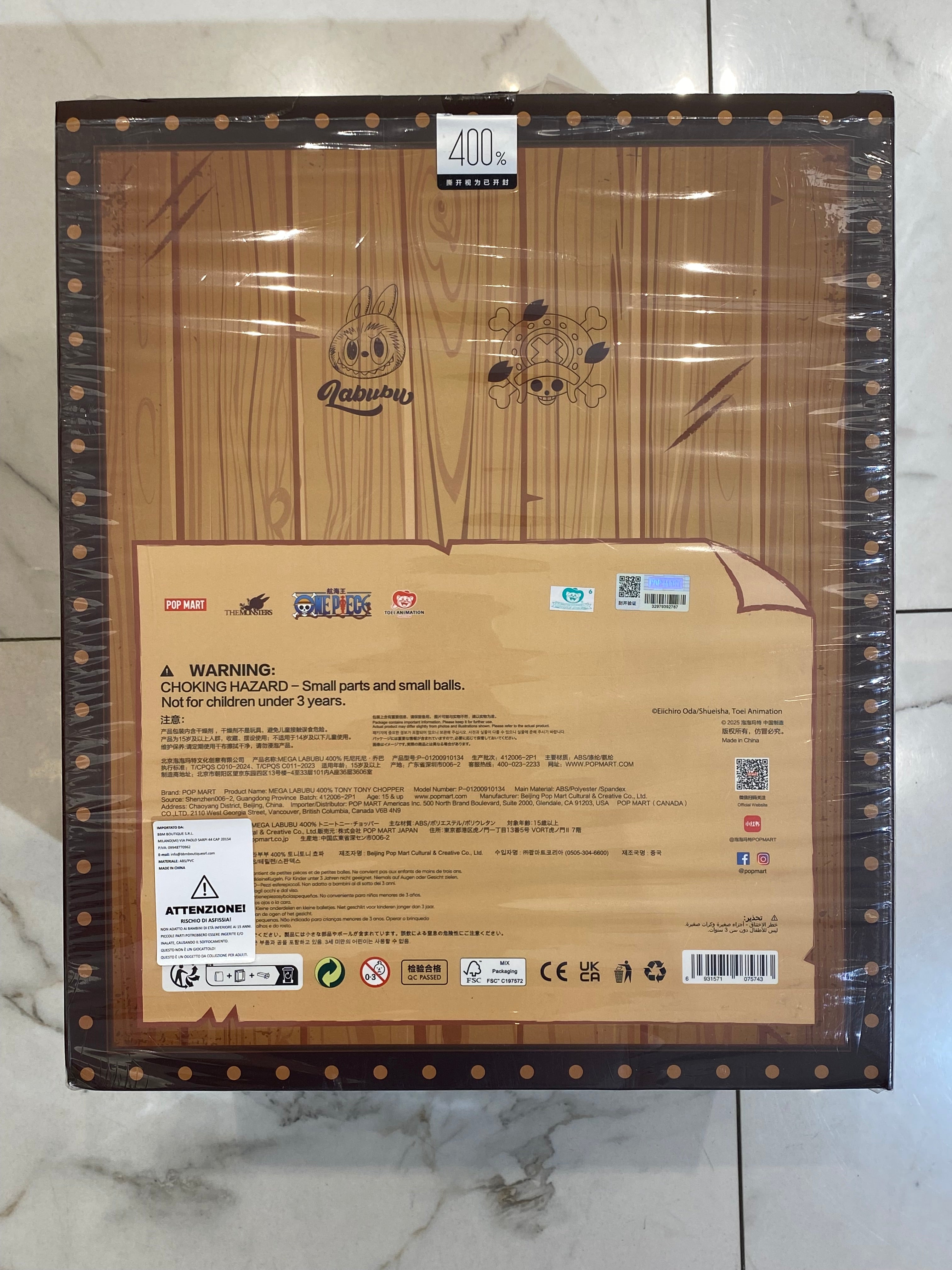 One Piece X Labubu Chopper 400%