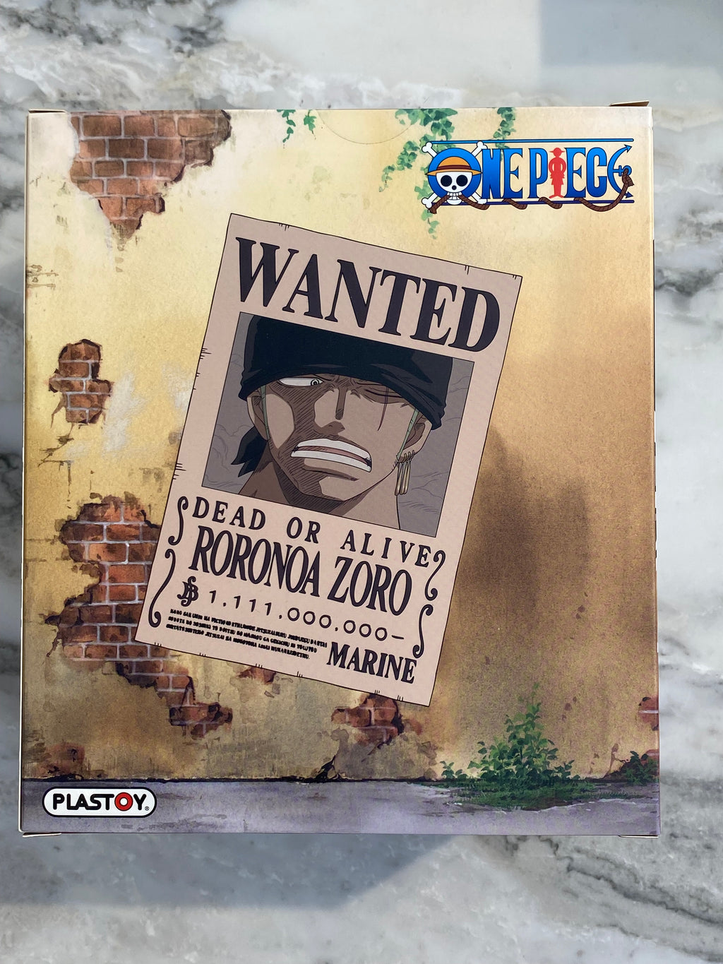 One Piece Poster Wanted Zoro Money Box Salvadanaio PLASTOY