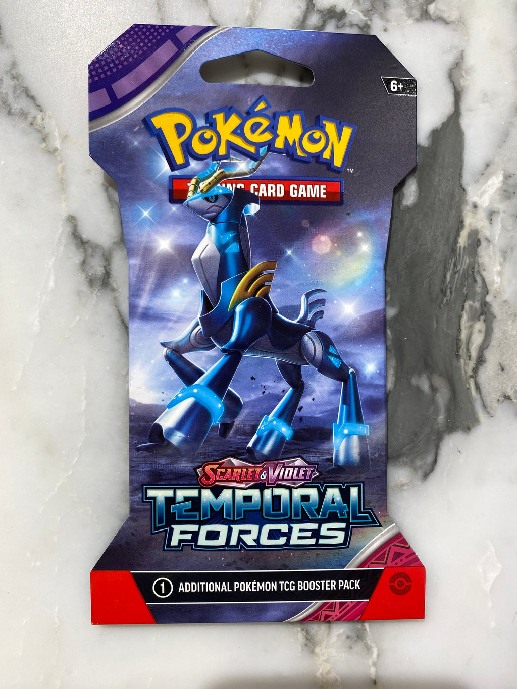 Pokemon Scarlet and Violet - Sleeved Temporal Forces 1 Booster Pack - ENG