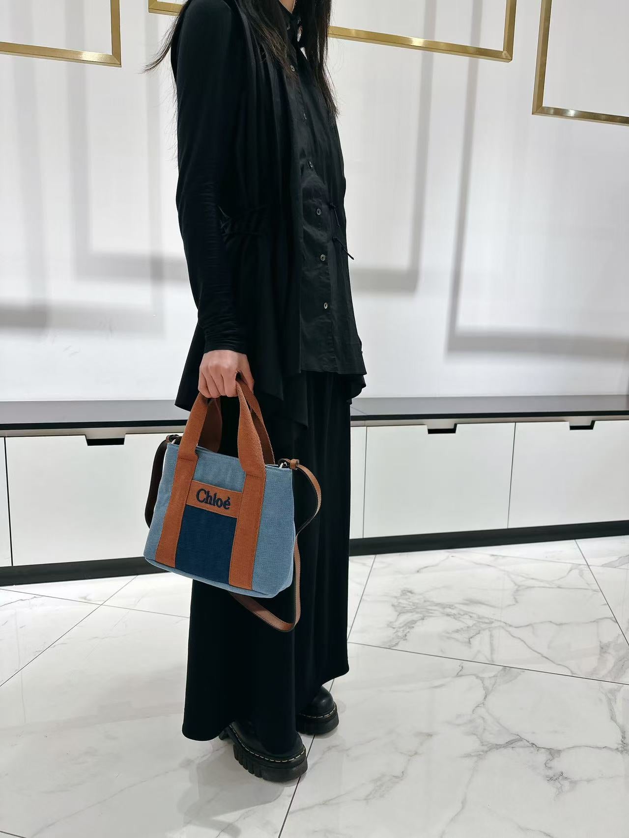 Borsa Chloé kids Jeans a mano con tracolla