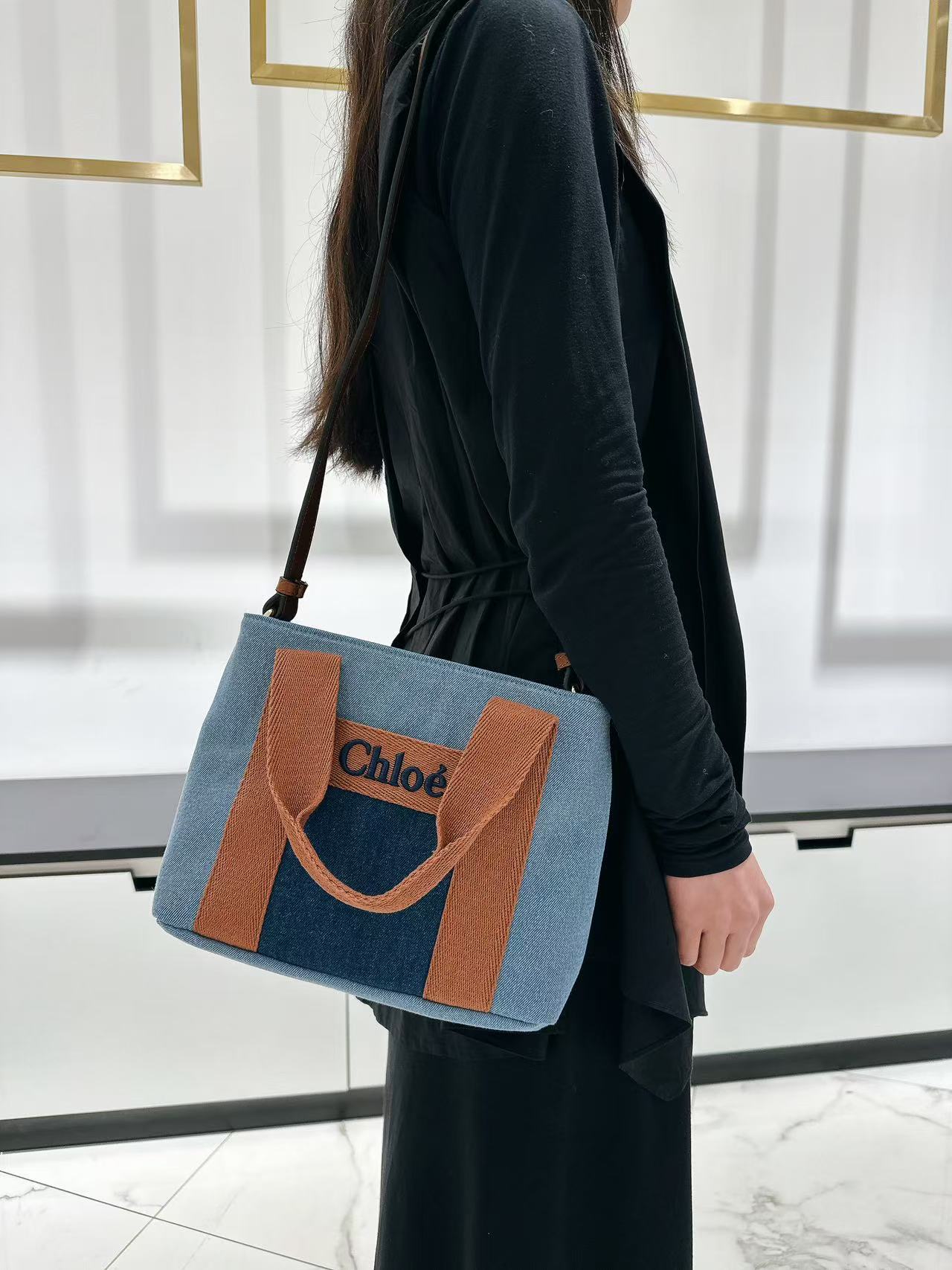 Borsa Chloé kids Jeans a mano con tracolla