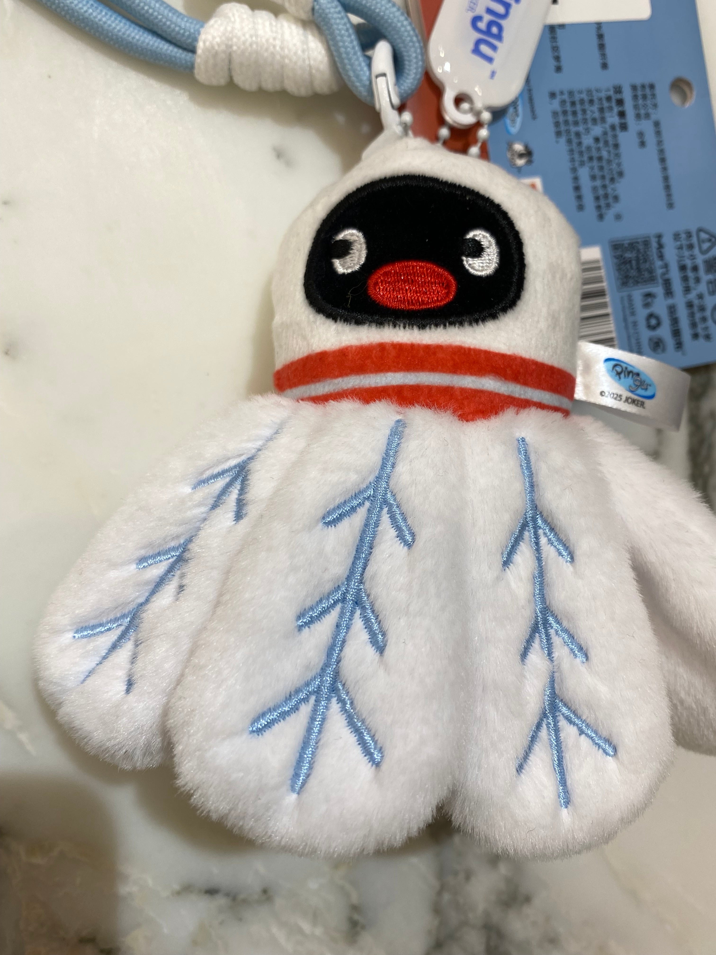 Pingu Badminton Keychain
