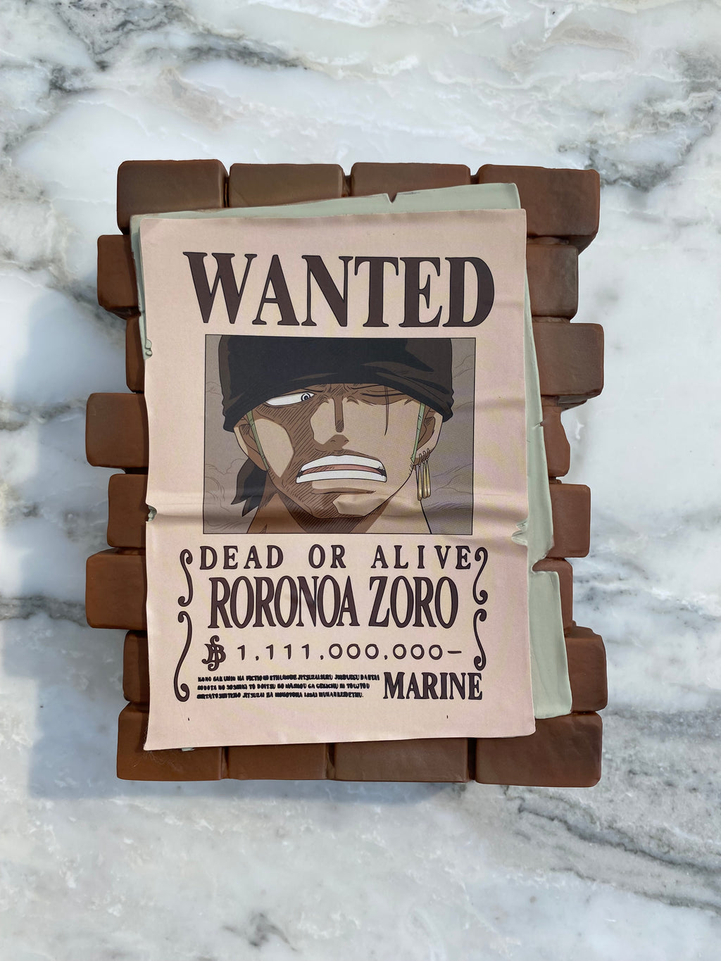 One Piece Poster Wanted Zoro Money Box Salvadanaio PLASTOY
