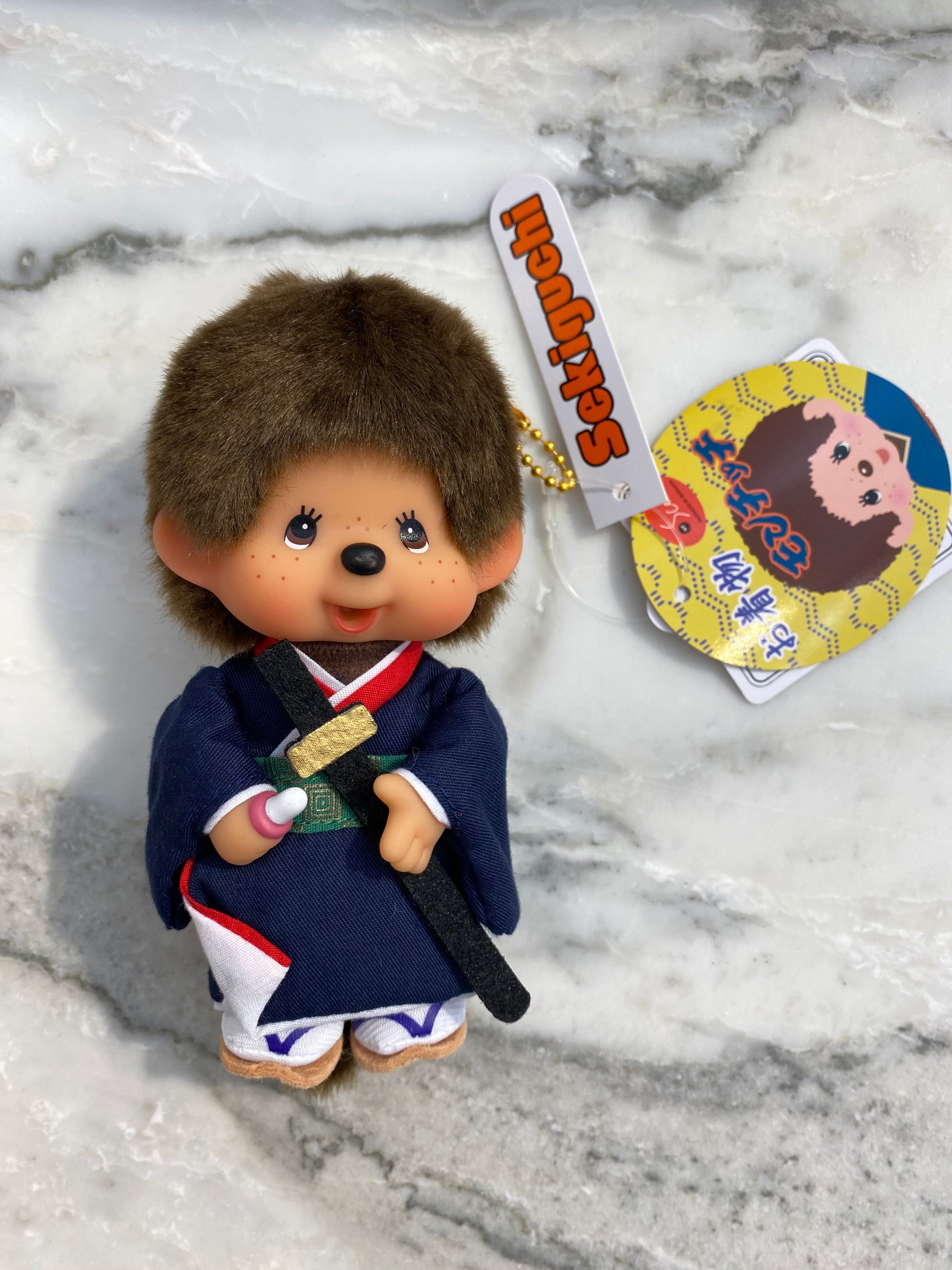 Monchhichi Kimono Blue Keychain