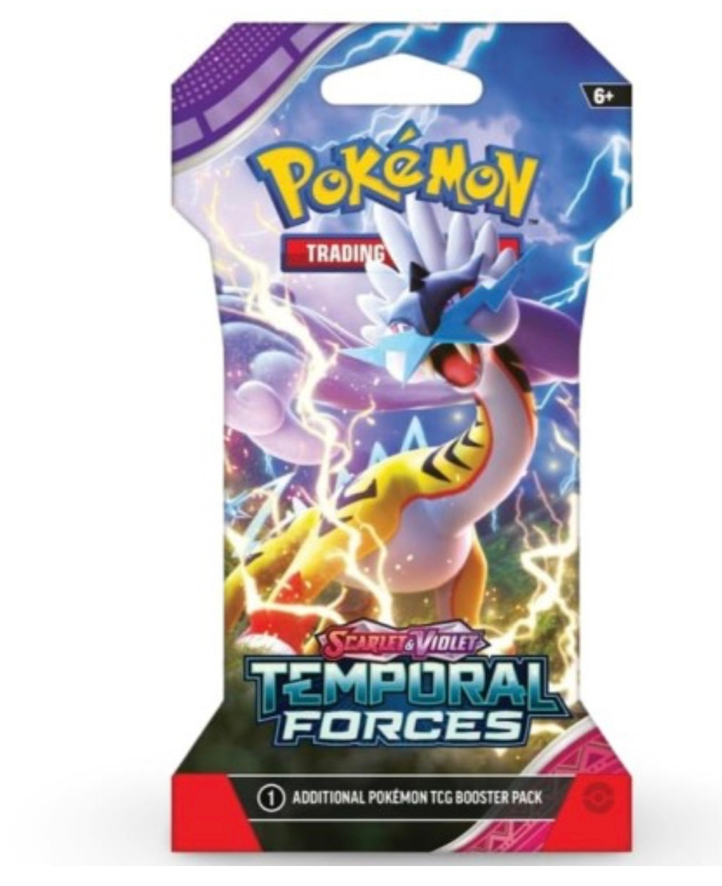 Pokemon Scarlet and Violet - Sleeved Temporal Forces 1 Booster Pack - ENG